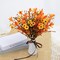 12-Pack Artificial Fall Flowers – 17” Autumn Floral Stems with Daisies, Forsythia & Berry Branches for Vases, Table Centerpieces, Indoor Home & Party Décor